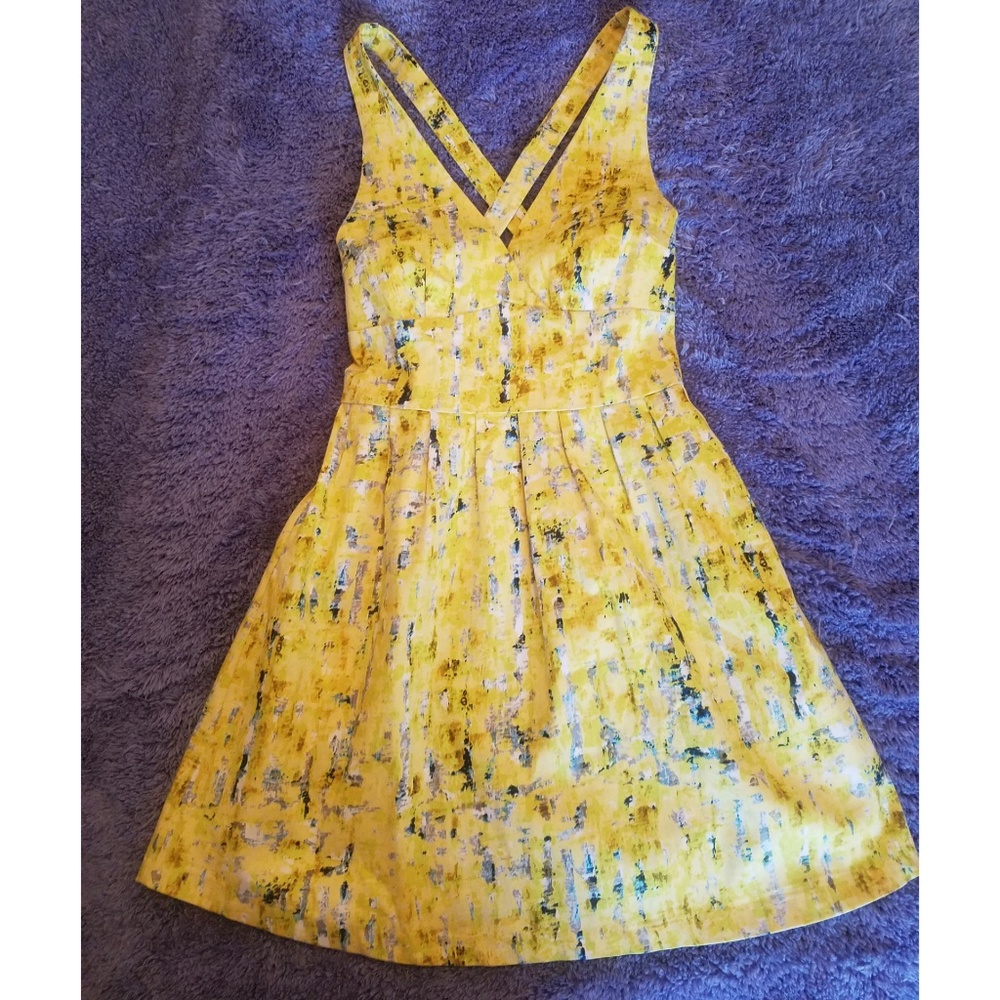 Yellow mini summer sundress, size 6